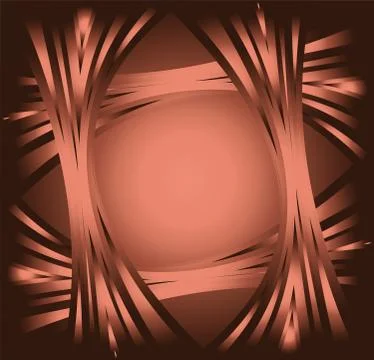 Brown wave swirl background Stock Illustration