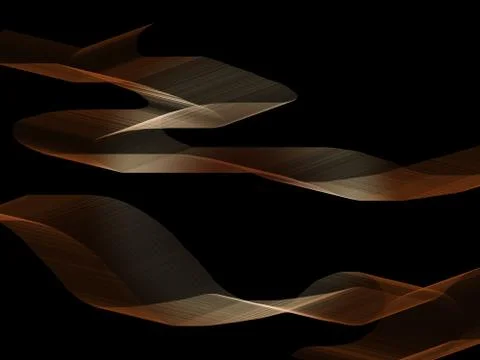 Brown waves Stock Illustration