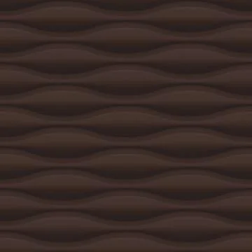 Brown wavy panel seamless texture background. Stock Illustration