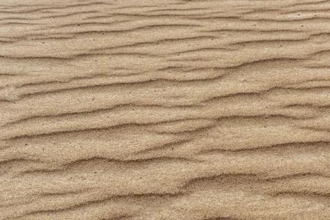 Brown wavy sand texture close up, beautiful natural natural background Stockfoto's