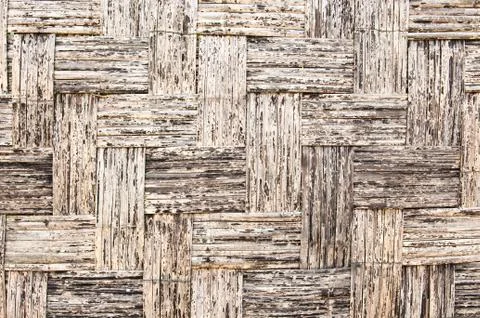 Brown weave bamboo Stock Photos