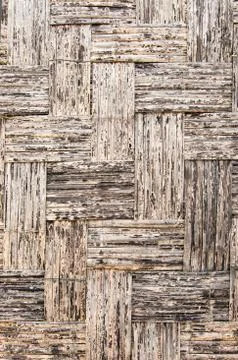 Brown weave bamboo Stock Photos