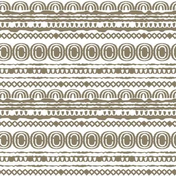Brown white abstract seamless repeat endless pattern. Ovals, semicircles, rai Stock Illustration