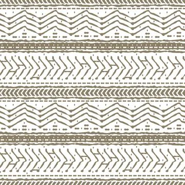 Brown white abstract seamless repeat endless pattern. broken and dotted line, Illustrazione stock