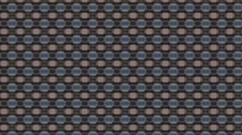 Brown &amp; White Kaleidotile Stock Footage 33921372