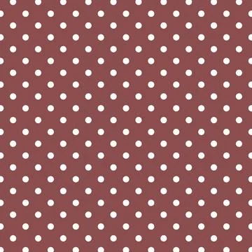 Brown White Polka Dot Pattern Background Vector Illustration Illustrazione stock