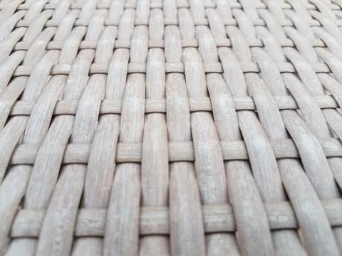 Brown wicker surface or table up close Foto stock