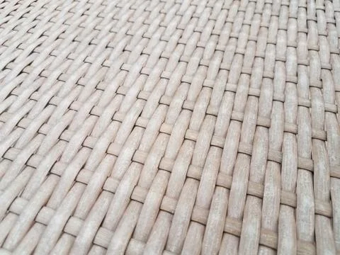 Brown wicker surface or table up close Stock Photos