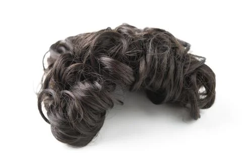 Brown wig Foto stock