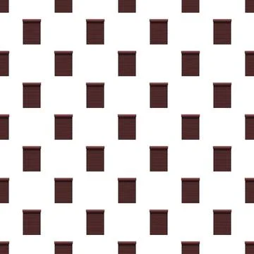 Brown window blinds seamless repeating pattern wallpaper background Illustrazione stock
