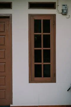 Brown Window Frame Stock Photos