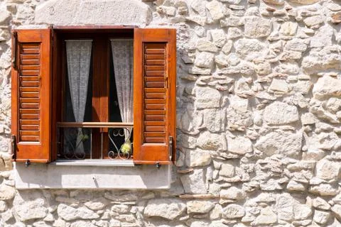 The brown window Stock Photos