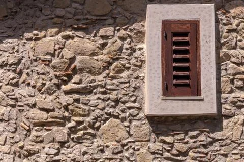 The brown window Foto stock