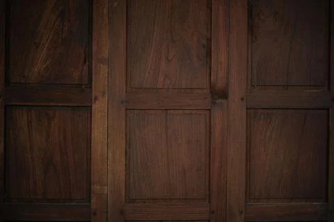 Brown window plank background for display decoration Stock Photos