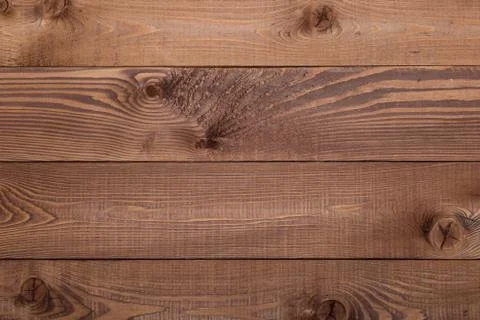 Brown wooden texture, horizontal desks, close up Stock Photos