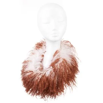 Brown woollen Scarf Stock Photos