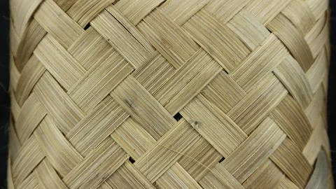 Brown woven bamboo texture background Stock Photos