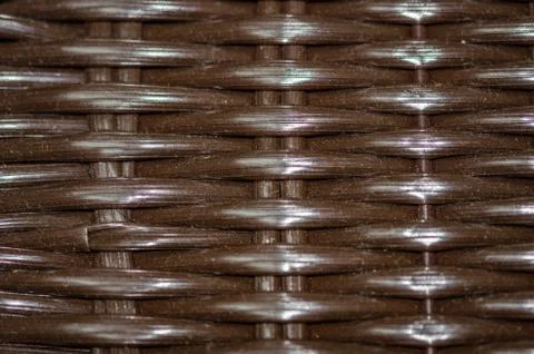 Brown Woven Plastic Background Fotos Stock