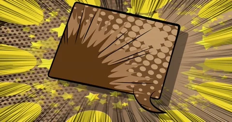 Brown Yellow Comic Book Background Stock Footage 165023780