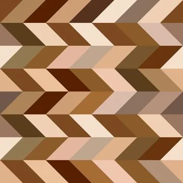 Brown zig zag geometric seamless pattern Stock Illustration