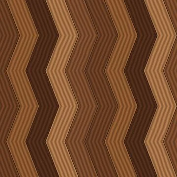 Brown zigzag abstract geometric pattern on seamless background illustration Stock Illustration