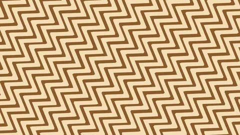 Brown zigzag lines form a repeating geometric pattern across a light beige ba Stock Illustration