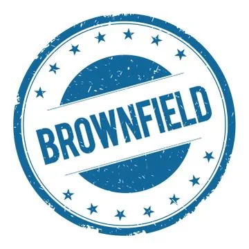 BROWNFIELD stamp sign Stock Illustration