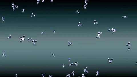 Brownian motion of molecules seamless. A... | Stock Video | Pond5