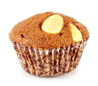 Brownie cake on white background Stock Photos