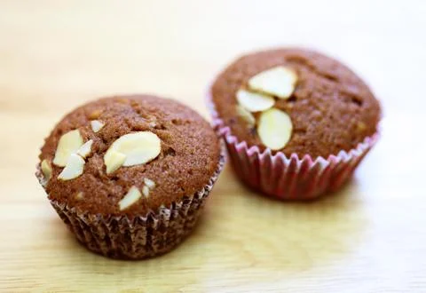 Brownie cake on white background Stock Photos