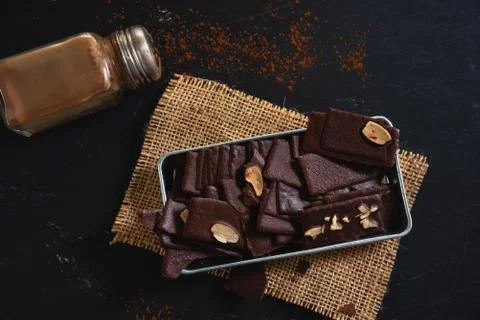 Brownie Crisps. Foto stock