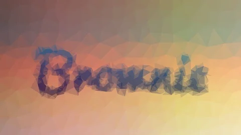 Brownie dissolving strange tessellating looping animated polygons Stock Footage 109242878