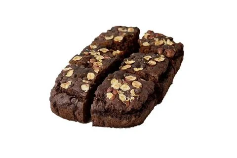 Brownie - on a white background Stock Photos