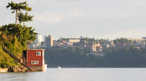 Browns Point Sunset 1 Stock Footage 33307976