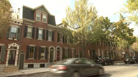 Brownstome Home - Three Clips In One Stock Footage 22378151