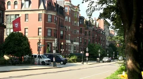 Brownstones of Boston Stock Footage 12338902