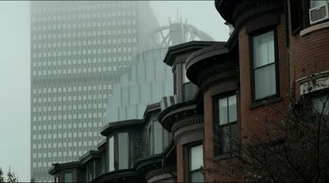 Brownstones Boston Stock-Footage 12425625