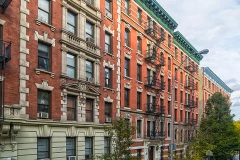 Brownstones Stock Photos