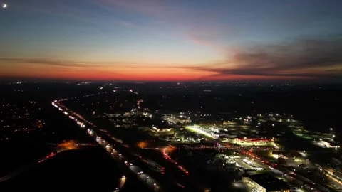 Brownstown Night Hyperlapse Stock-Footage 259330505