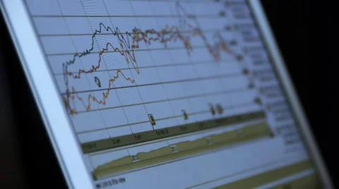 Browse the business data chart from web,computer show financial digital. Stock Footage 35479938
