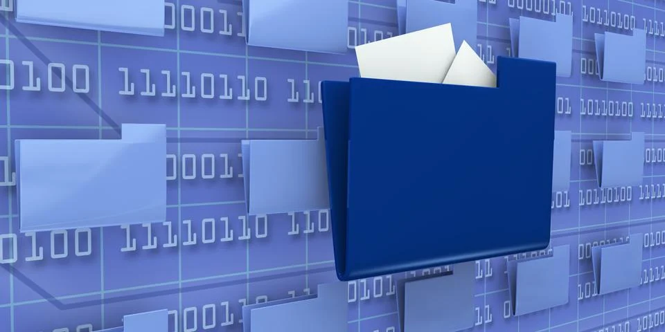 Browse computer data Stock Illustration