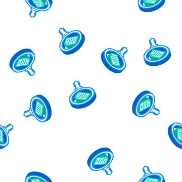 Browse folder isometric icon seamless pattern Illustrazione stock