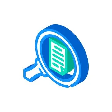 Browse folder isometric icon vector illustration Stock Illustration