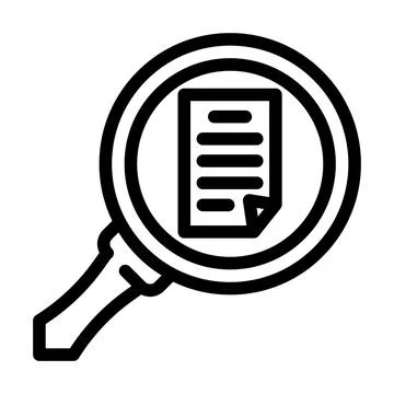 Browse folder line icon vector illustration Stock Illustration