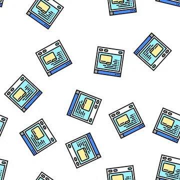Browse folder vector seamless pattern 库存插图