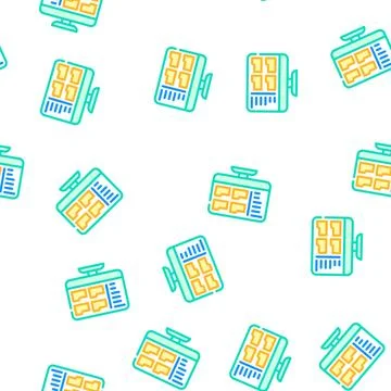 Browse folder vector seamless pattern Stock Illustration