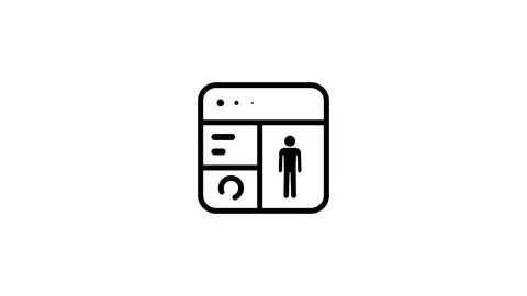 Browser Analytics Chart User Statistics Icon Stock Footage 335591741