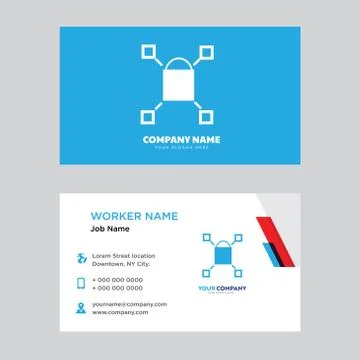 Browser business card design Stock Illustration