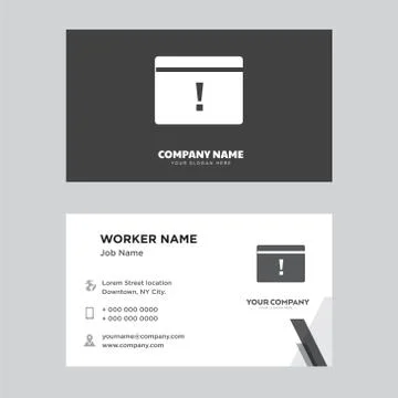 Browser business card design イラスト素材