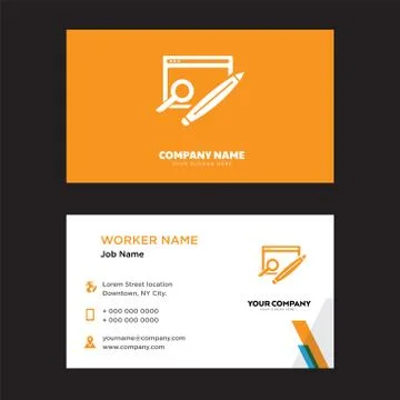 Browser business card design Free Stock Illustration